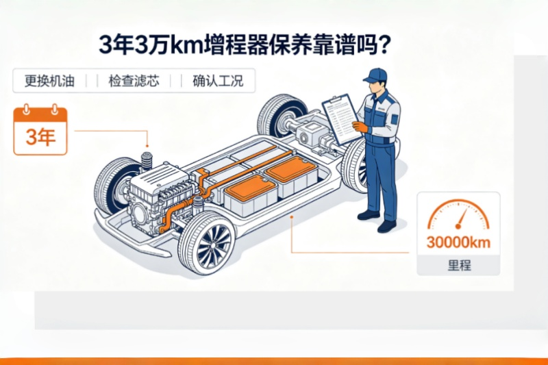 “3年或3万增程器里程保养”理想要掀行业的桌子？